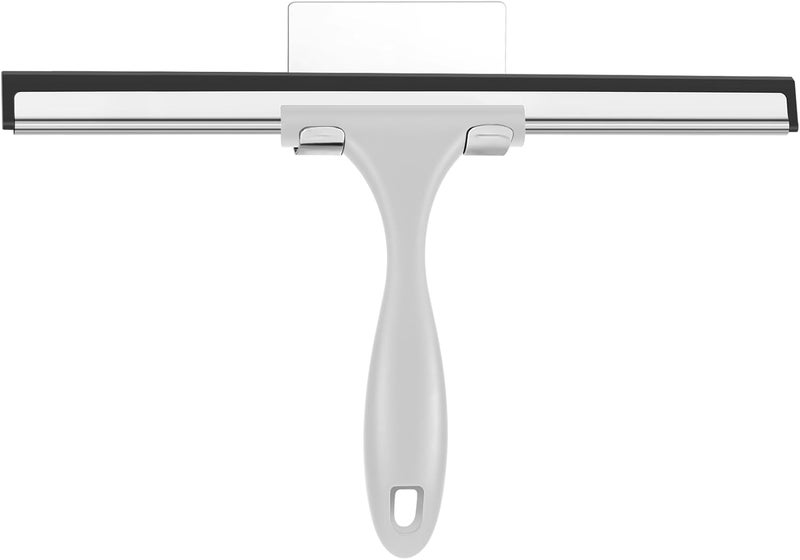 SetSail Shower Squeegee for Glass Doors All-Purpose Squeegee for Shower Glass Door Heavy Duty Window Squeegee with Hook for Car Window Cleaning 12 Inches - Image 1